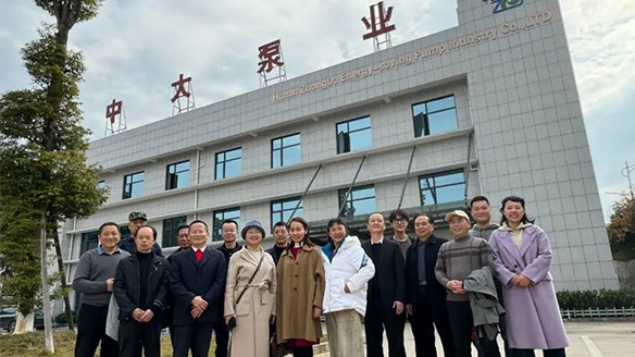 醴陵民革六總支赴黨員企業(yè)湖南中大節(jié)能泵業(yè)有限公司開展調研